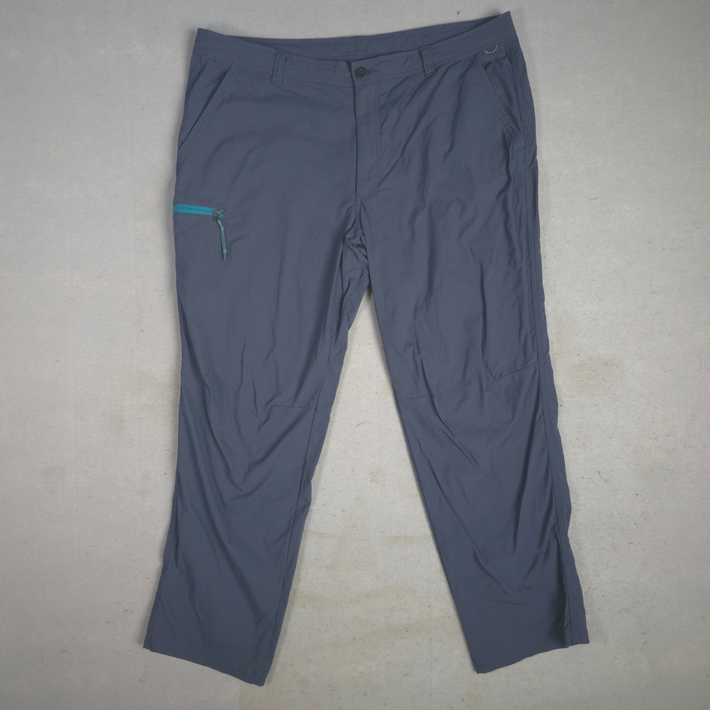 REI Co-op Sahara Path Mens 40x30 Hiking Pants Gray Nylon Stretch Outdoor Trail